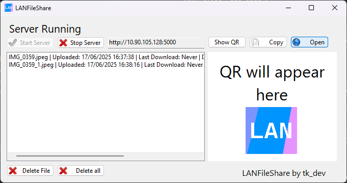 Preview Image of LAN File Share.